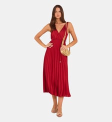 Robe Plissée Sans Manche Plume Maison 123