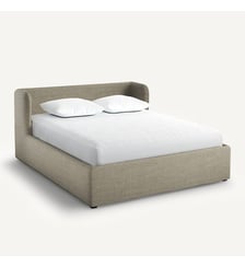 Lit-coffre lin avec sommier relevable AM.PM