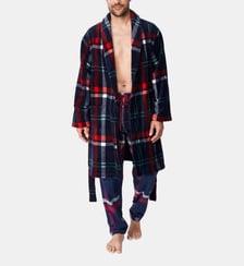 Robe de chambre polaire - Carreaux Hugo Arthur