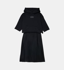 Robe superposée avec jupe plissée MM6 Maison Margiela