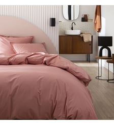 Parure de lit unie en coton, taies rectangles, TOUT DOUX Essix