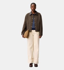 Manteau court laine mélangée Claudie Pierlot