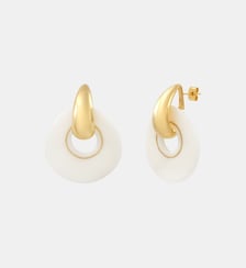 Boucles d'oreilles tiges percées   doré à l'or fin - Masseria Satellite