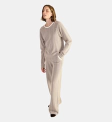 Sweat col rond en coton Laurence Tavernier