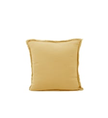 Lot De 2 Taies D'Oreiller  Gaze de coton lavé finition frangée, 65x65 cm Madura