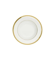 Assiette creuse à aile en porcelaine finition or - MALMAISON Christofle