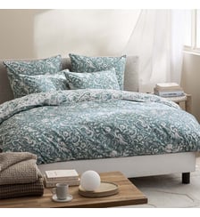 Housse de couette imprimée en percale de coton, KAWANA Designers Guild