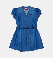 Robe en denim avec logo Diesel Kids