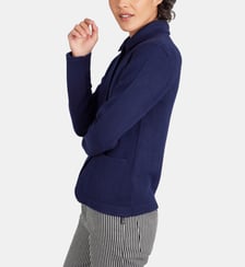 veste Clifford en cachemire bleu marine Agnès b.