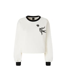 Sweat-shirt à logo brodé Pinko