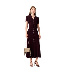 Robe longue en maille Maje