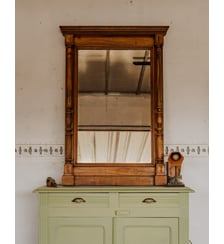 Grand miroir en bois Georges N°1461- Produit chiné Debongout