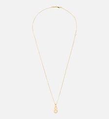 Collier Martelé Doré Pendentif "8" unisexe en Laiton AMI Paris