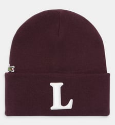 Bonnet laine mélangée brodé Lacoste