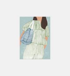 Poster    Striped ll - Wild Apple Poster & Frame
