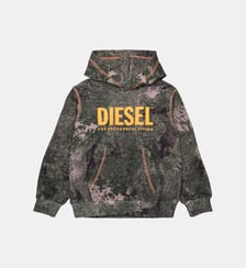 Sweat à capuche avec logo Diesel Kids