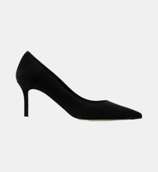Yumba - Escarpins En Cuir Chèvre Noir Parallèle
