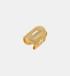 Bague medium ajustable   doré à l'or fin - Noor Satellite