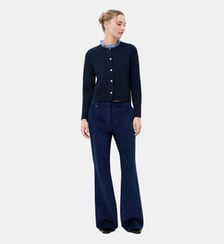 Pantalon pconnor - Motif uni - Coton - Coupe large Caroll