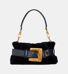 Sac Anthem Mini en shearling Balmain