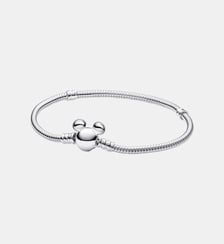 Bracelet Disney Maille Serpent Fermoir Mickey Pandora Moments Pandora