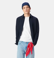 Chemise slim seersucker DRY FAST Ikks