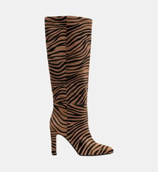 Teresa - Bottes En Poils Pony Zèbre Parallèle