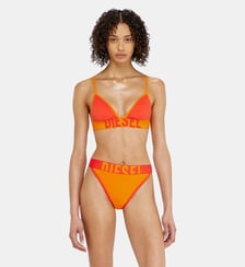 Soutien-gorge triangle en coton bicolore Diesel