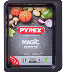 Plaque de cuisson rect métal 30x23 cm Magic Pyrex