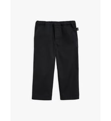 pantalon bébé en gabardine de coton noir Agnès b.