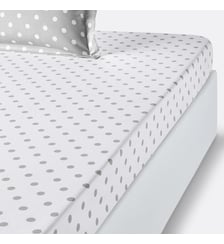 Drap housse pur coton imprimé pois La Redoute Interieurs