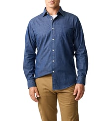 Chemise slim florale en coton à manches longues Point Howard Rodd & Gunn