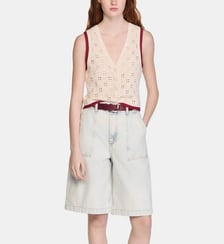 Gilet effet crochet Sandro