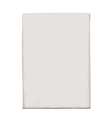 Drap plat en satin de coton lavé, RÊVE SATINÉ Blanc Cerise