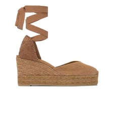 Espadrilles compensées à lacets en coton bio CHIARA Castaner