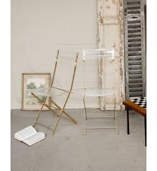 Paire de chaises en plexiglass Alma N°1102- Produit chiné Debongout