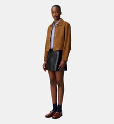 Veste courte cuir suède Claudie Pierlot