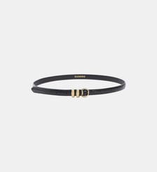Ceinture en cuir effet croco Sandro