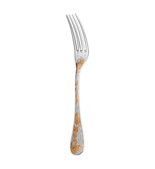 Fourchette de table en métal argenté - dorure partielle - JARDIN D'EDEN Christofle