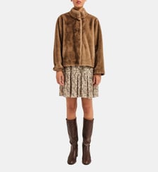 Manteau court  en fausse fourrure - AMBA Pablo