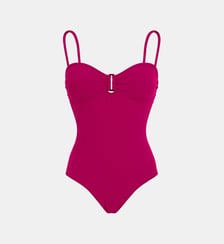 Maillot de bain une pièce jacquard Roses Vilebrequin