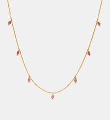 Collier doré court perle de culture blanche - milady Caroline Najman