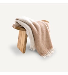 Plaid bicolore, laine et polyamide AM.PM