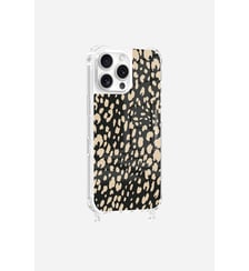 Coque de téléphone glossy léopard avec anneaux pour iPhone 16 Pro Max La Coque Française