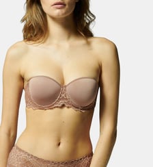 Soutien-gorge sans bretelles en Spacer 3D - Brun coco Simone Pérèle