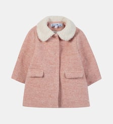 Manteau - Rosée laine col imitation fourrure Tartine Et Chocolat
