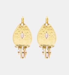 Boucles d'oreilles   doré à l'or fin - Dakota Satellite
