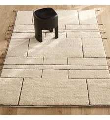Tapis noué main, 93% laine AM.PM