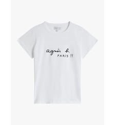 T-shirt brando en jersey de coton sérigraphié "paris" Agnès b.