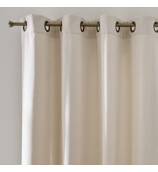 Rideau chenille aspect velours oeillets La Redoute Interieurs